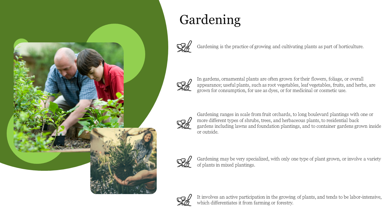 PPT On Gardening